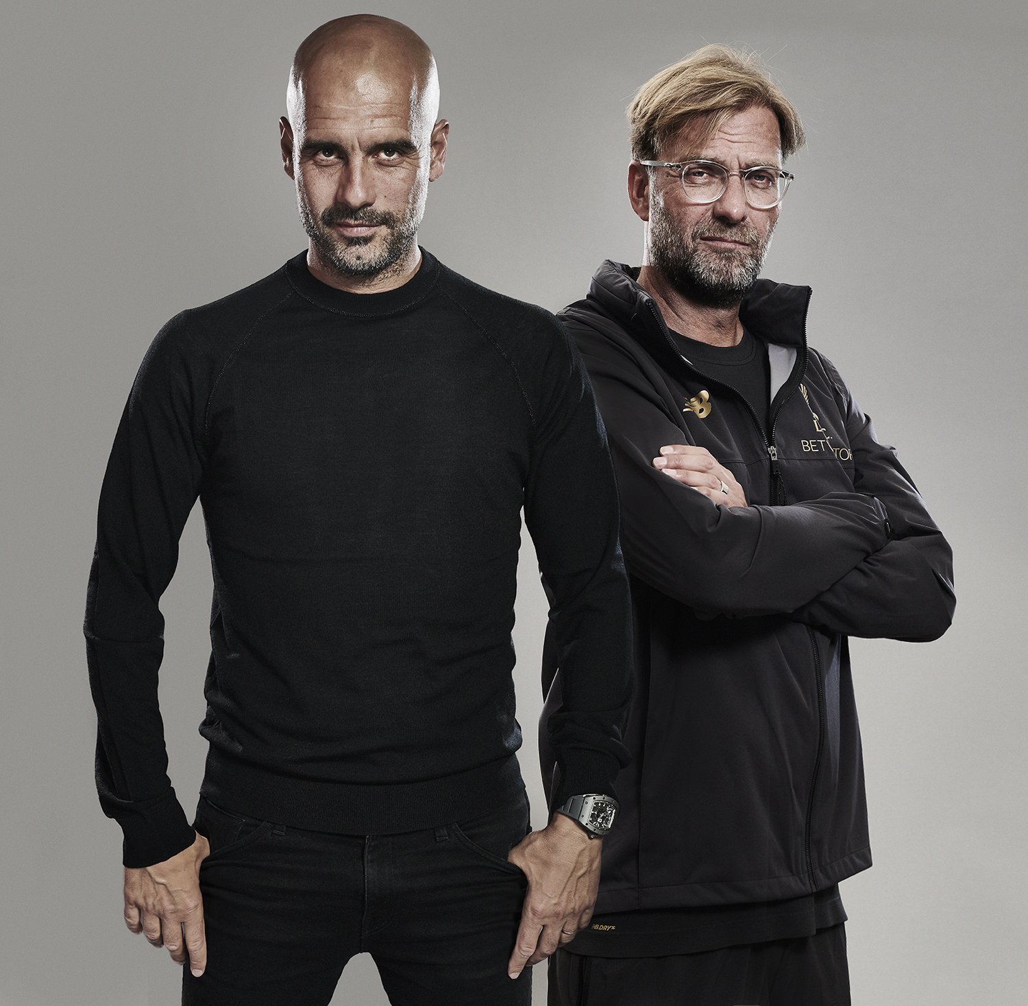 guardiola and klopp